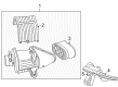 2006 Hummer H2 Air Intake Coupling Diagram - 15059739