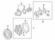 Cadillac Water Pump Pulley Diagram - 12671045