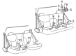 1999 Chevy C3500 Seat Belt Diagram - 12384122