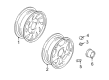 2000 Chevy Tracker Wheel Cover Diagram - 30026303