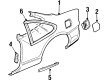 1997 Pontiac Grand Prix Door Moldings Diagram - 10246324