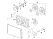 2019 Buick Regal TourX Water Pump Gasket Diagram - 25201460