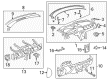 Chevy Traverse Dash Panel Vent Portion Covers Diagram - 22953926