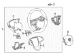 Cadillac ATS Steering Wheel Diagram - 23488533