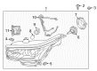 GMC Acadia Forward Light Harness Connector Diagram - 84009790