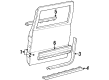 1993 Chevy K1500 Suburban Door Moldings Diagram - 15646067