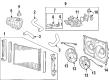 Pontiac GTO Water Pump Gasket Diagram - 12551905