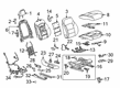 Chevy Traverse Seat Cushion Pad Diagram - 84950473