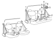 GMC K3500 Seat Belt Diagram - 12384304