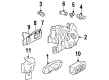 Oldsmobile Intrigue A/C Switch Diagram - 9356083