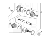 2024 GMC Sierra 2500 HD Axle Shaft Diagram - 86506639