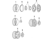 1990 Chevy S10 Blazer Wheel Cover Diagram - 15613325