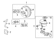 Cadillac Brake Booster Diagram - 19432803