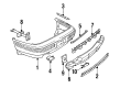 1995 Pontiac Bonneville Bumper Reflector Diagram - 16508749