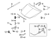 2008 Saturn Astra Hood Cable Diagram - 24465306