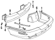 1996 Buick Riviera Bumper Diagram - 25664831