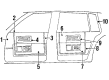 Cadillac Brougham Door Moldings Diagram - 20219262