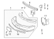 2002 Cadillac Seville Bumper Diagram - 19245376