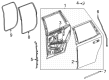 2022 Cadillac Escalade Door Seal Diagram - 84523966