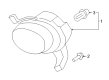 2009 Chevy Aveo5 Fog Light Diagram - 96650540