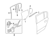 2008 Saturn Astra Window Channel Diagram - 24468342