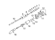 Cadillac CTS Steering Shaft Diagram - 25749288