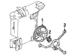 1995 Buick Century Cooling Fan Bracket Diagram - 22136370