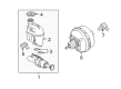 2007 Saturn Aura Brake Booster Diagram - 19208178