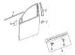 Chevy Captiva Sport Door Moldings Diagram - 96848780
