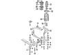 2005 Cadillac DeVille Sway Bar Link Diagram - 25715934