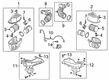 Cadillac CT6 Air Intake Coupling Diagram - 84024040