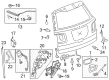 2014 GMC Acadia Door Latch Assembly Diagram - 84243380