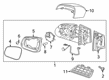 2017 Chevy Spark Mirror Cover Diagram - 95410519