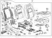 2017 GMC Canyon Seat Cushion Pad Diagram - 23360166