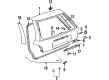 1997 Saturn SW1 Weather Strip Diagram - 21160046