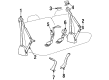 1993 Chevy K2500 Seat Belt Diagram - 12380540