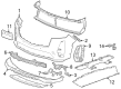 Cadillac Escalade Bumper Diagram - 87816950