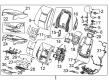 Cadillac XTS Seat Heater Pad Diagram - 22880972