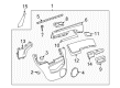 2012 Chevy Captiva Sport Door Handle Diagram - 96817105