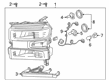 2022 Chevy Silverado 1500 LTD Headlight Diagram - 84621848