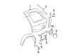 Chevy Trailblazer Fender Splash Shield Diagram - 15122544