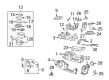 2004 Pontiac Aztek Center Console Diagram - 10329912