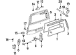 Chevy Lumina APV Tailgate Lift Support Diagram - 10196024