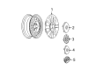 Buick LaCrosse Wheel Cover Diagram - 9594716