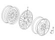 2005 Saturn Relay Wheel Cover Diagram - 9597395