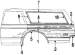 1984 Pontiac Phoenix Weather Strip Diagram - 20177239