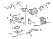 2014 Chevy Malibu Steering Column Cover Diagram - 22910947