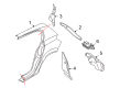 2008 Saturn Astra Fender Splash Shield Diagram - 94711528