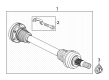 2022 Chevy Corvette Axle Shaft Diagram - 23435870