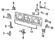 Cadillac Brougham Trunk Lock Cylinder Diagram - 12506781